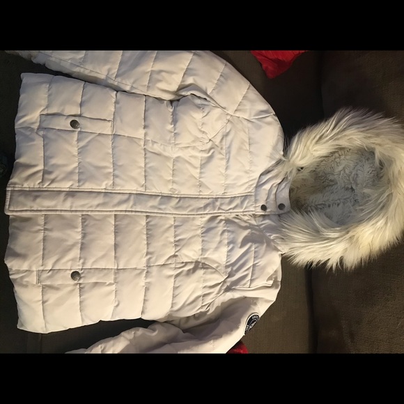 Abercrombie fur lined puffer coat - Picture 1 of 5